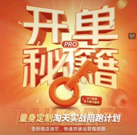 淘宝开单秘籍PRO，量身定制淘天实战陪跑计划，告别做店迷茫、快速突破运营瓶颈期（更新）-巴七创客网